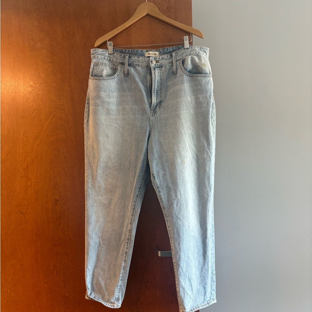 Madewell Light Wash Straight Leg Jeans